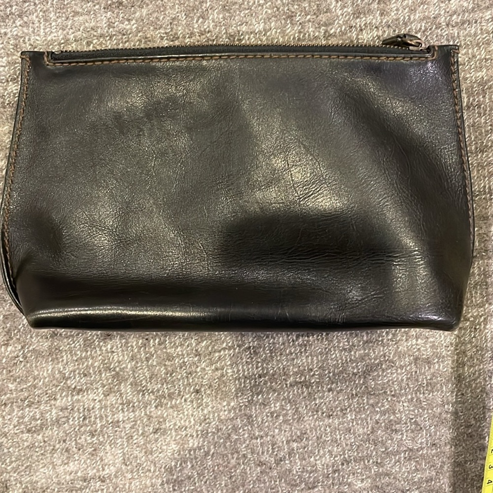 Kenneth Cole black leather clutch - Picture 5 of 7